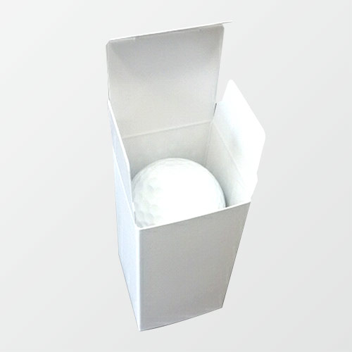 ゴルフボール2個(43×43×86mm・キャラメル箱・コートボール 350g・OPニス（微光沢）・22営業日)