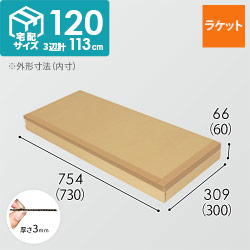 【宅配120サイズ】ラケット用ダンボール箱