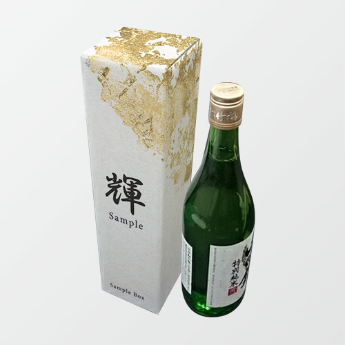 清酒・焼酎1本箱(83×83×315mm・底地獄箱・合紙（裏白ダンボール）・OPニス（微光沢）・22営業日)
