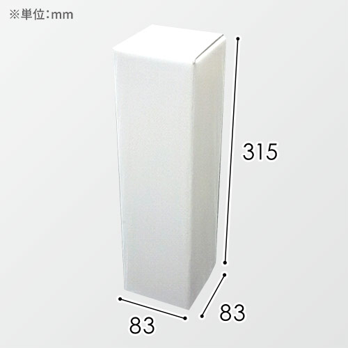 清酒・焼酎1本箱(83×83×315mm・底地獄箱・合紙（裏白ダンボール）・OPニス（微光沢）・22営業日)