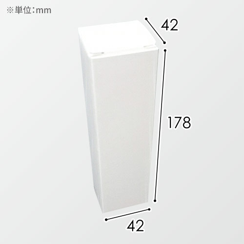 ボトル箱(42×42×178mm・キャラメル箱・コートボール 310g・OPマットニス・22営業日)