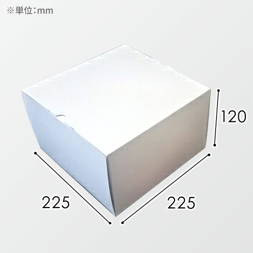 オリジナル印刷パッケージサンプル（ホールケーキ箱・225×225×120mm）