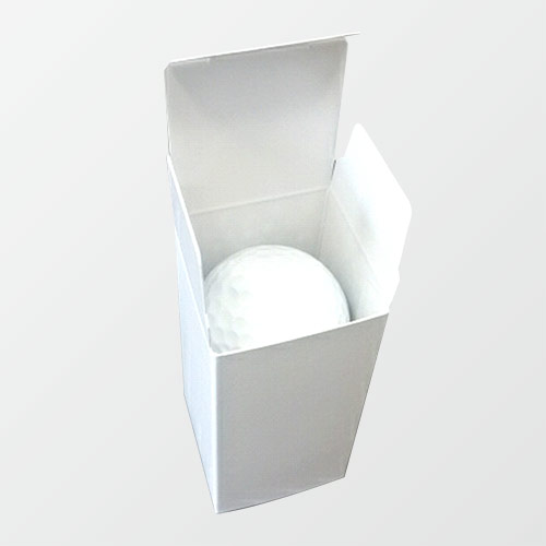 オリジナル印刷パッケージサンプル（ゴルフボール2個・43×43×86mm）