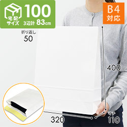 宅配袋 L（白） テープ付き