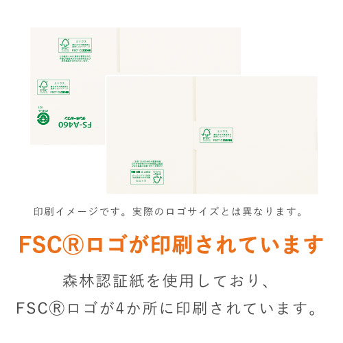 【FSC認証】宅配60サイズ・白ダンボール箱薄型A4サイズ（300×211×64mm)