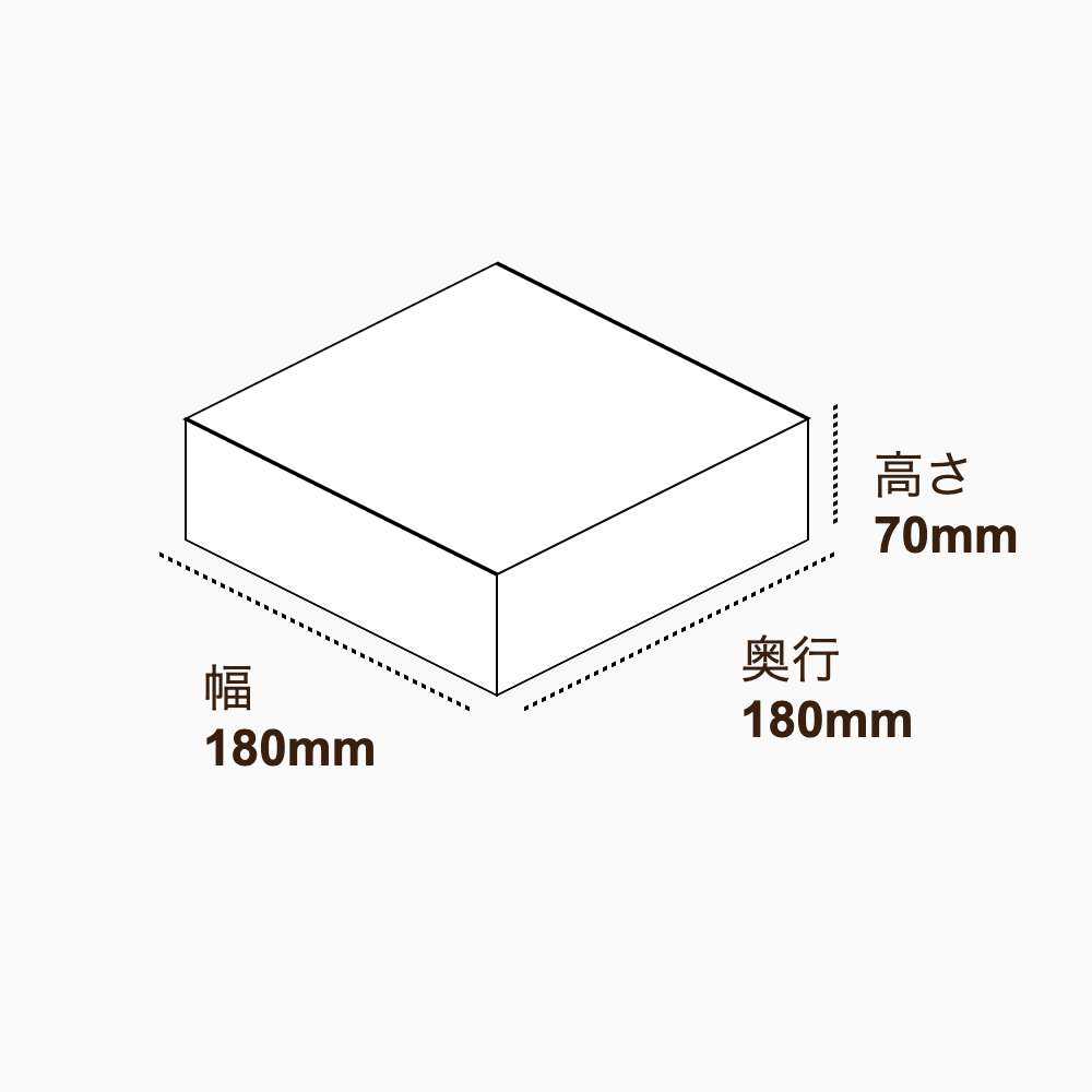 オリジナル印刷パッケージ（トレー箱・180×180×70mm・コートボール紙 350g・OPニス・12営業日）