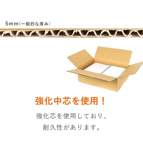 【宅配80サイズ】 強化材質 ダンボール箱（B4サイズ）
