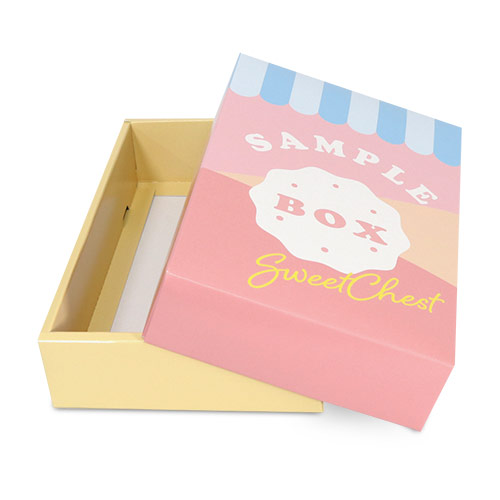 オリジナル印刷パッケージ（フタミ箱・200×275×65mm・コートボール紙 350g・OPニス・12営業日）