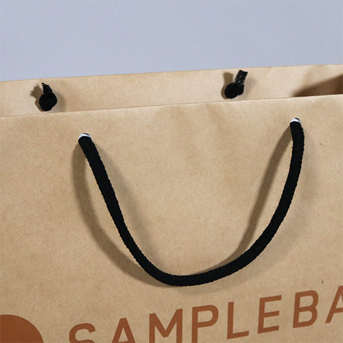 オリジナル印刷紙袋(未晒クラフト紙・マットPP・幅420×マチ110×高さ320mm・紙丸紐(黒)・短納期)