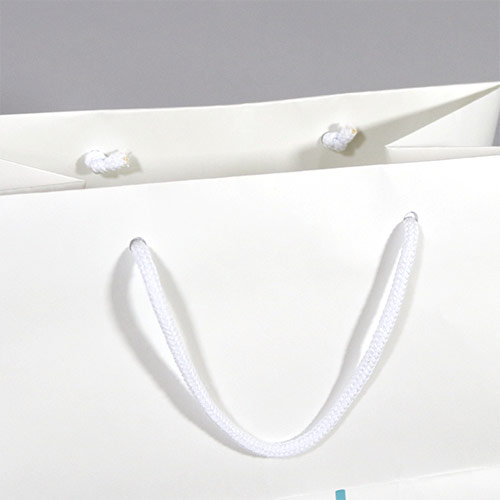 オリジナル印刷紙袋(晒クラフト紙・OPニス・幅320×マチ200×高さ250mm・アクリル丸紐(黒)・通常納期)