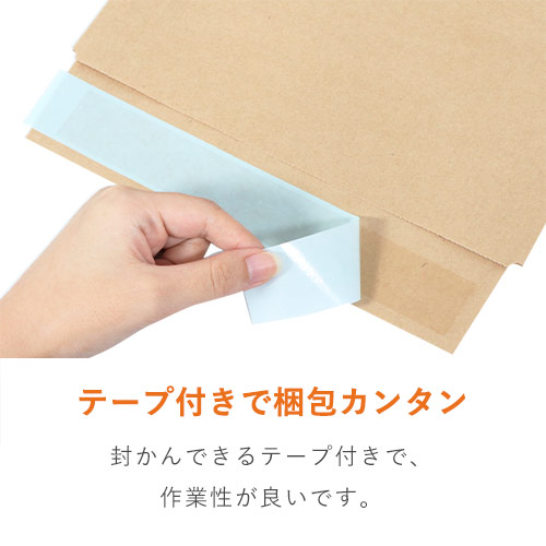 【最安特価】宅配袋 LL（茶・ テープ付き）