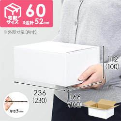 宅配60サイズ】 ダンボール箱（白・A5サイズ） | 梱包材 通販No