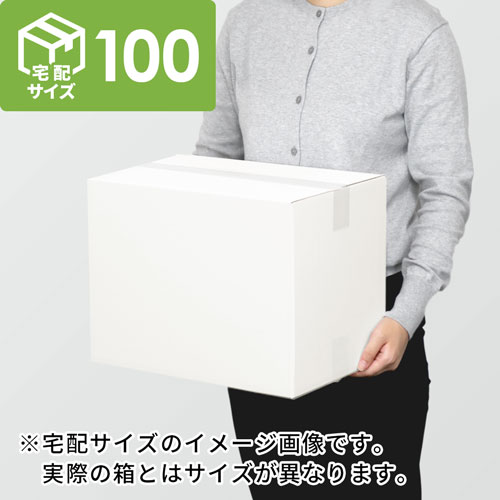 【宅配100サイズ】生活家電、AV機器、PC・周辺機器等向けダンボール箱（320×320×150mm）5mm A/F 白C5×C5