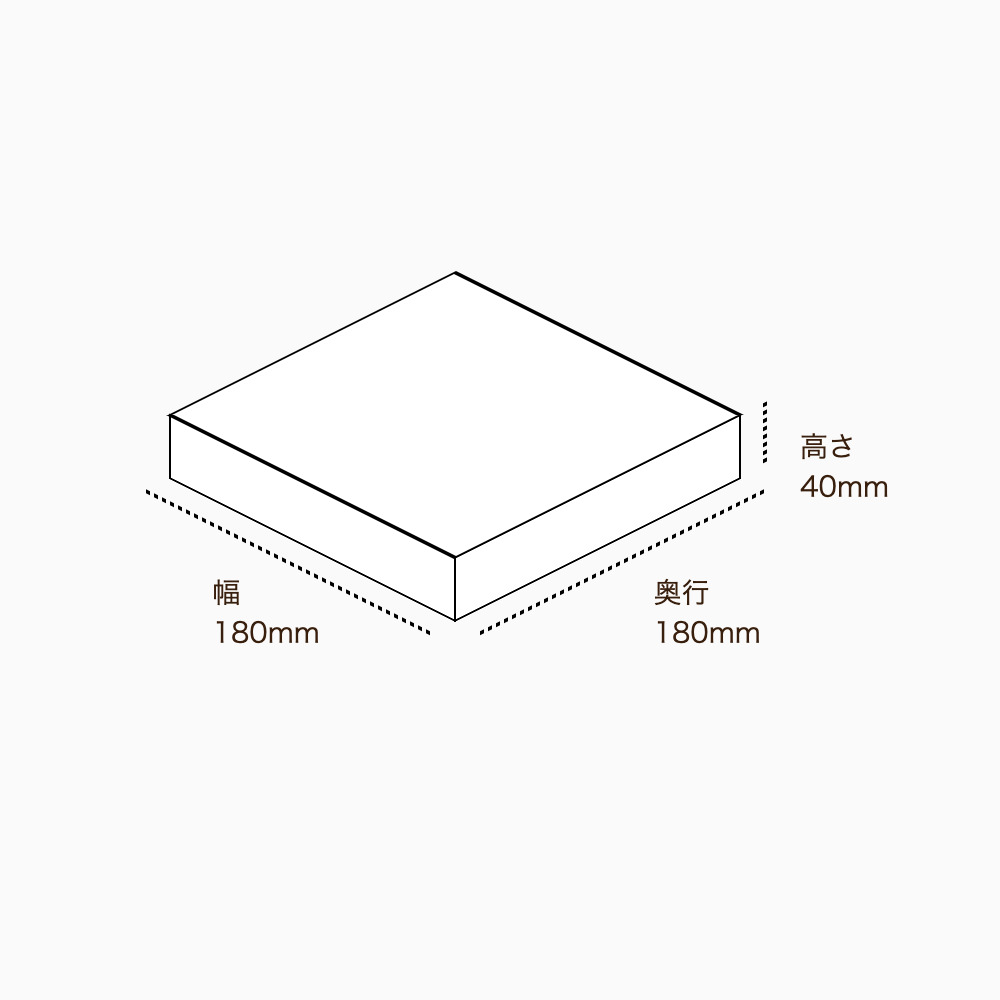 オリジナル印刷パッケージ（トレー箱・180×180×40mm・コートボール紙 310g・OPニス・10営業日）