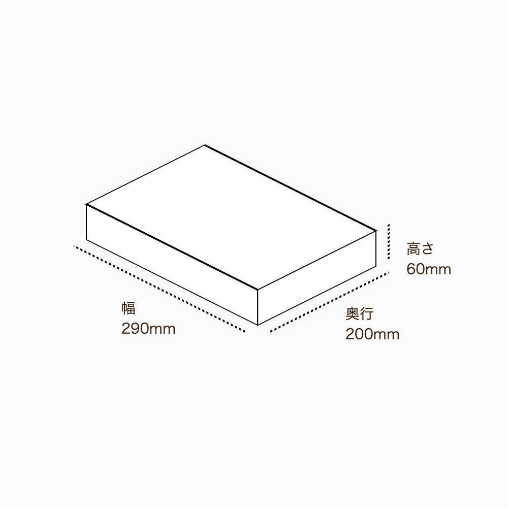 オリジナル印刷パッケージ（トレー箱・290×200×60mm・コートボール紙 310g・OPニス・10営業日）