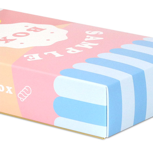オリジナル印刷パッケージ（フタミ箱・150×150×65mm・カードB紙 350g・OPニス・12営業日）