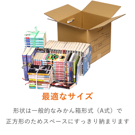 【宅配100サイズ】 引っ越し・梱包用 ダンボール箱（持ち手穴つき）