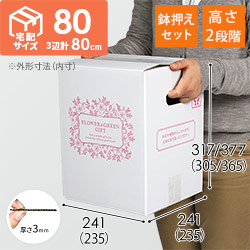 フラワーギフト 発送BOX（鉢押えセット）【宅配80サイズ】