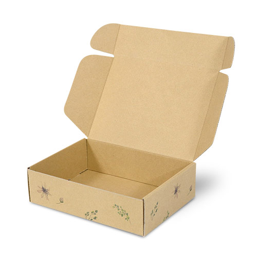 クラフトボックス サイド差込み式 自由印刷 茶 内寸275×165×60mm