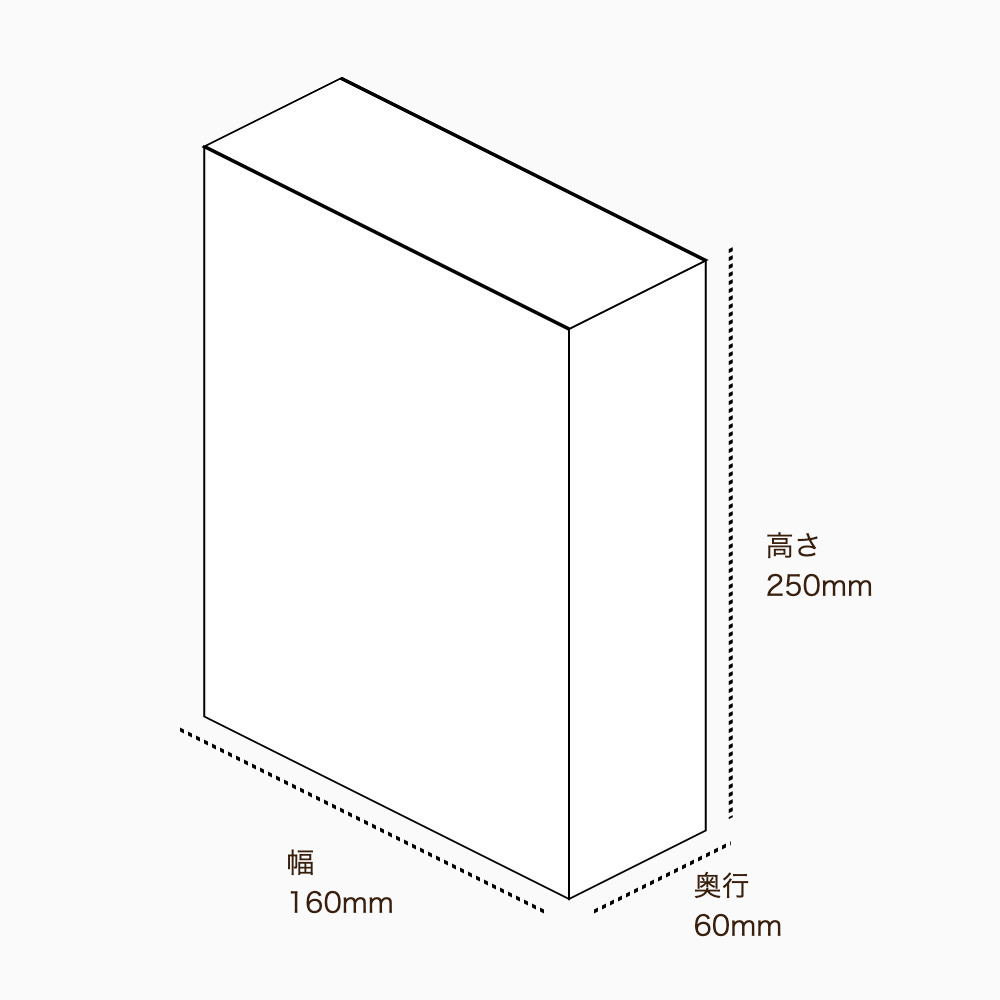 オリジナル印刷パッケージサンプル(化粧箱（組み上げ式）・160×60×250mm・カードB紙 400g)