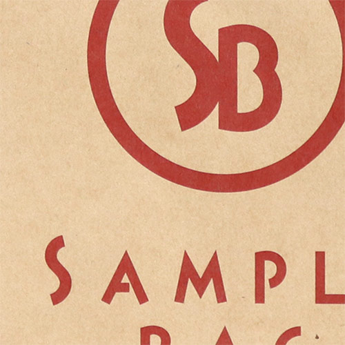 オリジナル印刷紙袋(1色印刷・未晒クラフト紙・グロスPP・幅260×マチ100×高さ240mm・アクリル丸紐(黒)・短納期)