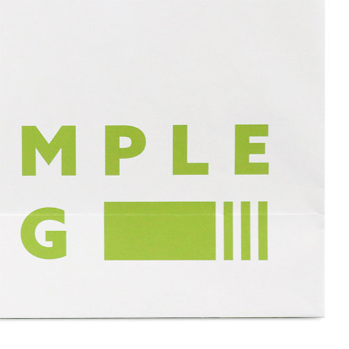 オリジナル印刷紙袋(1色印刷・片艶クラフト紙・OPニス・幅120×マチ110×高さ360mm・紙丸紐(白)・22営業日)