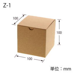 ナチュラルＢＯＸ（底組・100×100×高100mm）