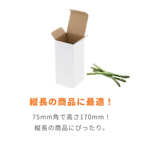 小物用ケース（白・75×75×高170mm）