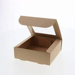 フレームBOX（クラフト紙・150×縦150×高50mm 窓サイズ・100×100mm）