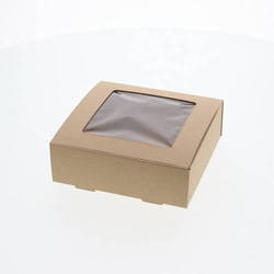 フレームBOX（クラフト紙・150×縦150×高50mm 窓サイズ・100×100mm）