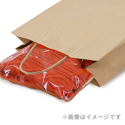 【特別価格】手提げ紙袋（茶・丸紐・幅320×マチ210×高さ340mm)