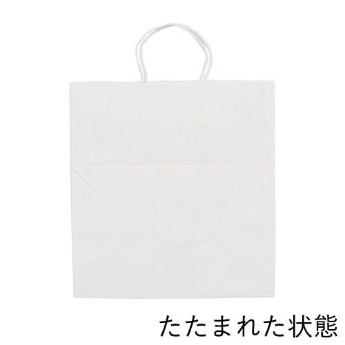【特別価格】手提げ紙袋（白・丸紐・幅320×マチ210×高さ340mm)