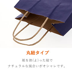 手提げ紙袋（ネイビー・丸紐・幅210×マチ120×高さ250mm）