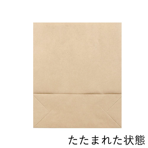 【特別価格】手提げ紙袋（茶・平紐・幅260×マチ100×高さ310mm）