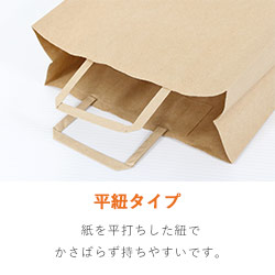 【特別価格】手提げ紙袋（茶・平紐・幅260×マチ100×高さ310mm）