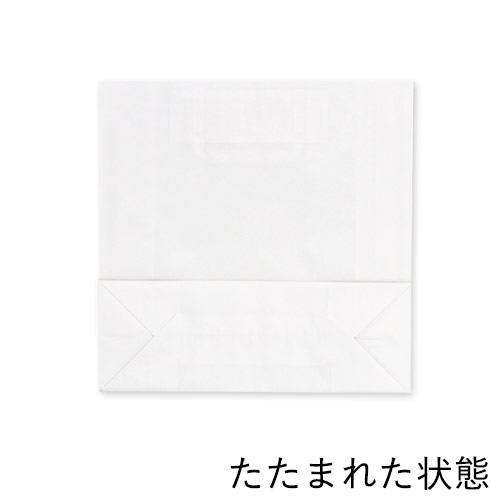 【※リニューアル商品へ統合※】手提げ紙袋（白・平紐・幅320×マチ115×高さ320mm）