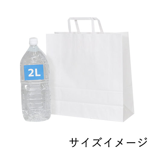 【※リニューアル商品へ統合※】手提げ紙袋（白・平紐・幅320×マチ115×高さ320mm）