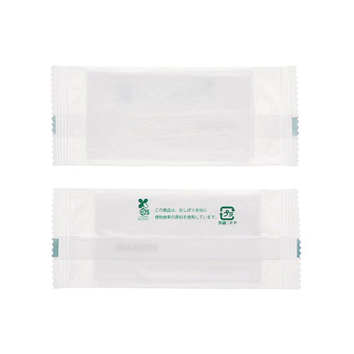SWAN バイオ不織布おしぼり 平型 130×180mm 白無地 100枚