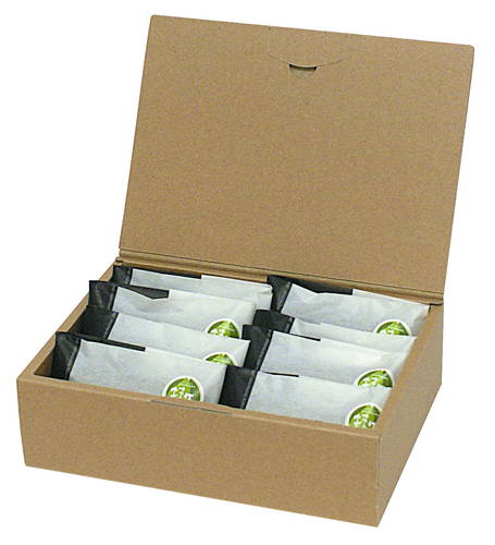 ブック型ギフトボックス（茶・198×135×57mm）