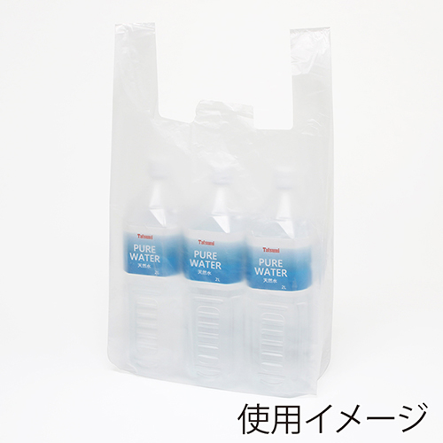 HEIKO レジ袋 ニューハンド ナチュラル (半透明) ハンガータイプ No.45 (45号) 100枚