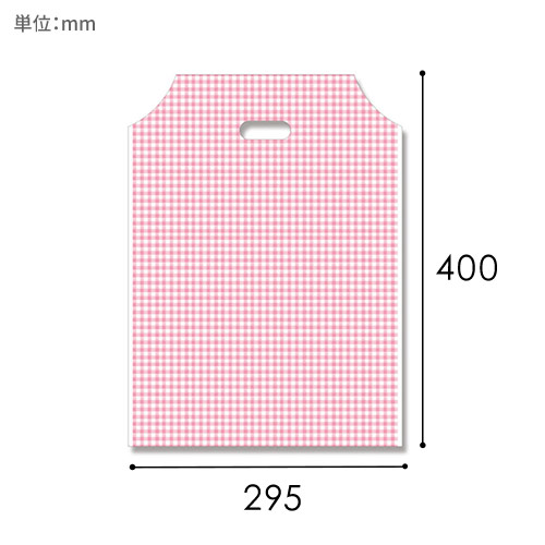 HEIKO 手抜き (小判抜き)ポリ袋 バイオハンディバッグ S ギンガム2 P 100枚