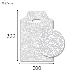 HEIKO 手抜き (小判抜き)ポリ袋 バイオハンディバッグ 3S スパタ 白 100枚