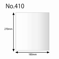HEIKO 規格ポリ袋 ヘイコーポリエチレン袋 0.04mm厚 No.410 (10号) 100枚