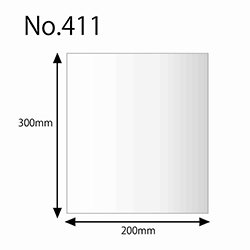 HEIKO 規格ポリ袋 ヘイコーポリエチレン袋 0.04mm厚 No.411 (11号) 100枚