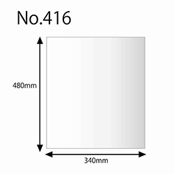 HEIKO 規格ポリ袋 ヘイコーポリエチレン袋 0.04mm厚 No.416 (16号) 100枚