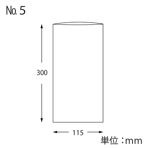 HEIKO ポリ袋 ボードンパック 穴なしタイプ 厚み0.02mm No.5 100枚