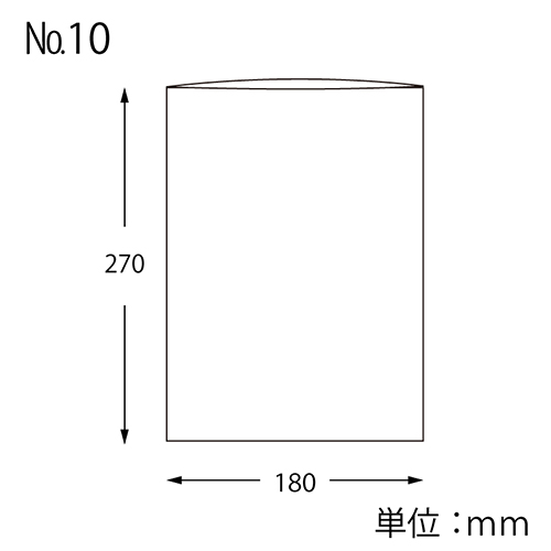 HEIKO ポリ袋 ボードンパック 穴なしタイプ 厚み0.02mm No.10 100枚