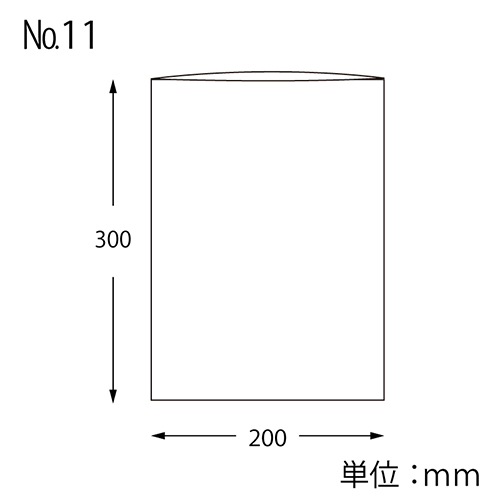 HEIKO ポリ袋 ボードンパック 穴なしタイプ 厚み0.02mm No.11 100枚