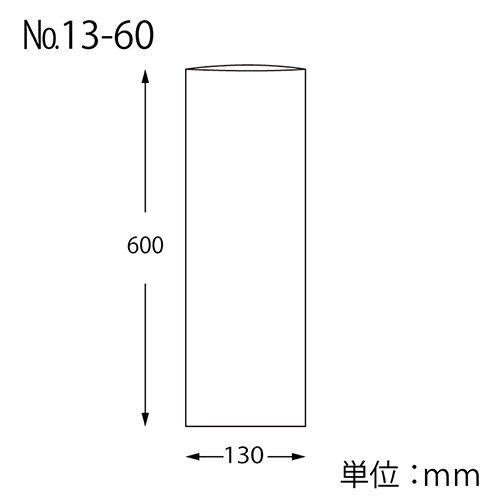 HEIKO ポリ袋 ボードンパック 穴なしタイプ 厚み0.02mm No.13-60 100枚