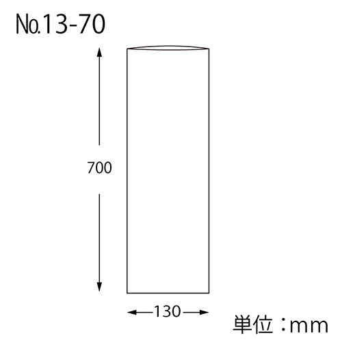 HEIKO ポリ袋 ボードンパック 穴なしタイプ 厚み0.02mm No.13-70 100枚